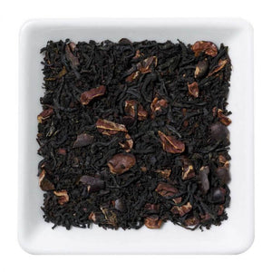 Mengsel van zwarte thee en specerijen voor de treasure of the maya thee met chocolade smaak.