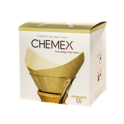 Chemex - 100 natuurlijke papieren filters voor Chemex, perfect voor een zuivere smaakervaring.
